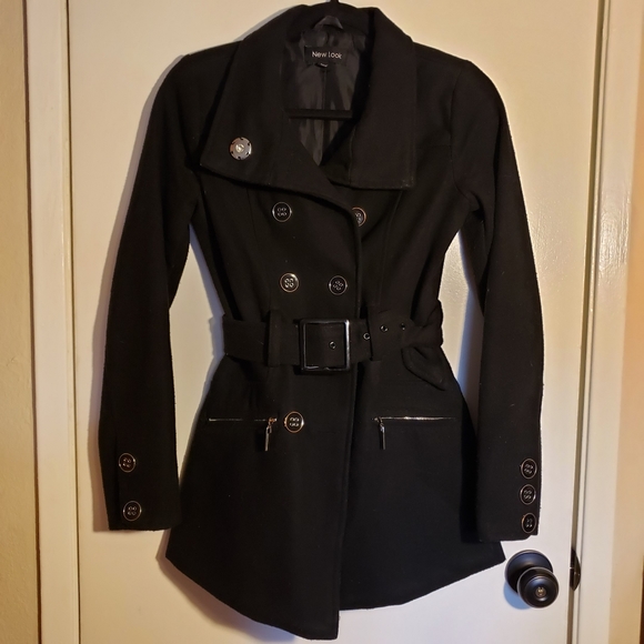 New Look Jackets & Blazers - New look Pea Coat with belt small
